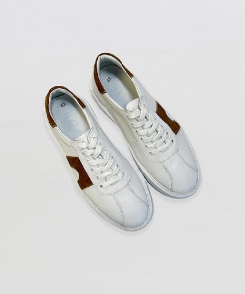 Beyaz-Taba Casual Ayakkabı