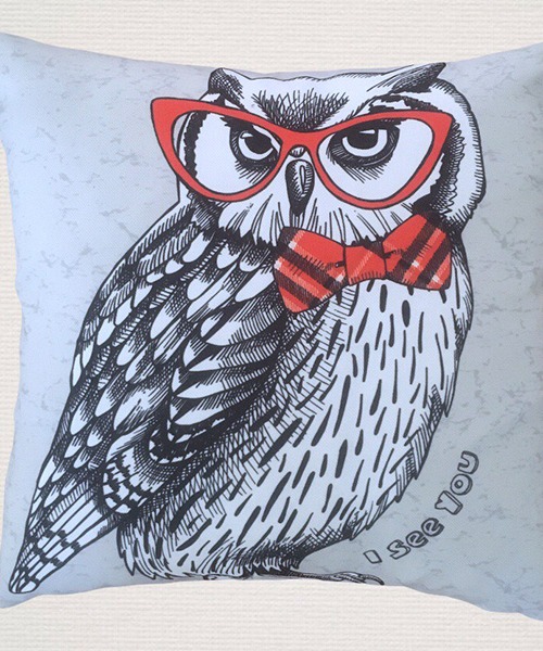 Baykuş Kırlent Kılıfı